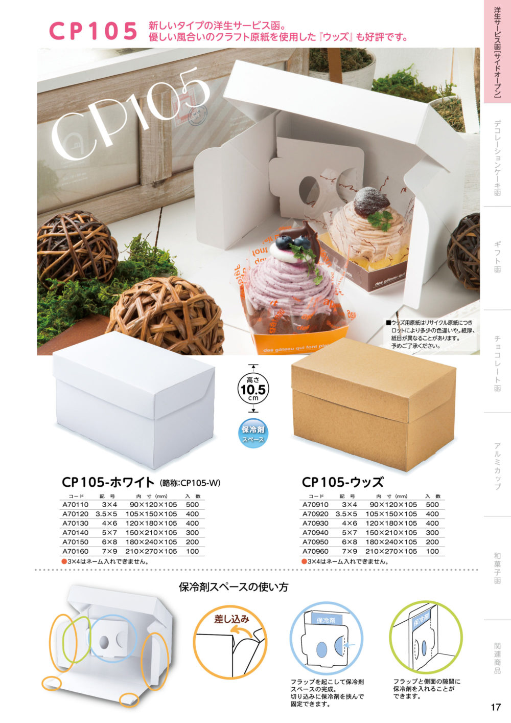 トレー [ケース販売]ケーキ箱 cotta - 通販 - PayPayモール ロックBOX 120-ホワイト 3.5×5 からお